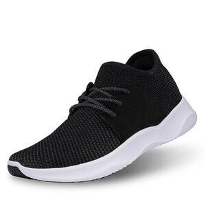 Vessi Black and White Athletic Shoes